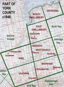 York county map c1846